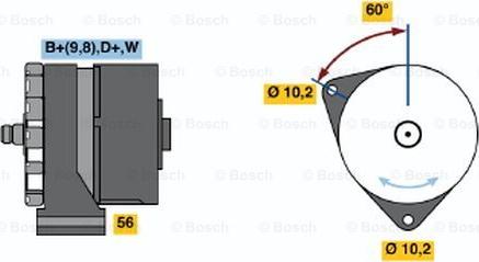 BOSCH 0 120 489 469 - Alternator autospares.lv