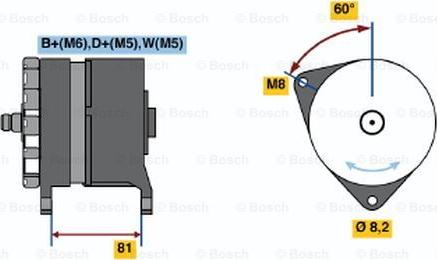 BOSCH 0 120 489 460 - Alternator autospares.lv