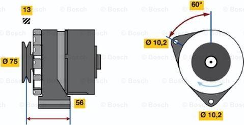 BOSCH 0 120 489 035 - Alternator autospares.lv