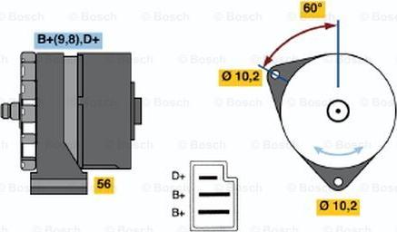 BOSCH 0 120 489 025 - Alternator autospares.lv