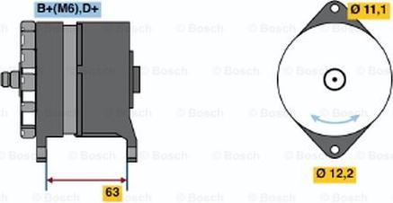 BOSCH 0 120 489 106 - Alternator autospares.lv