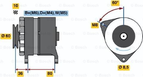 BOSCH 0 120 489 347 - Alternator autospares.lv