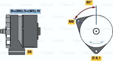 BOSCH 0 120 489 367 - Alternator autospares.lv