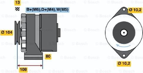 BOSCH 0 120 489 387 - Alternator autospares.lv