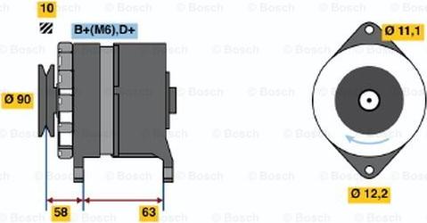 BOSCH 0 120 489 212 - Alternator autospares.lv