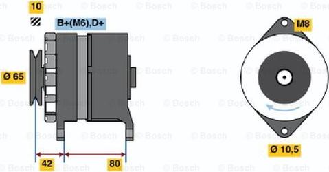 BOSCH 0 120 488 302 - Alternator autospares.lv