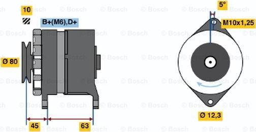 BOSCH 0 120 488 280 - Alternator autospares.lv