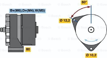 BOSCH 0 986 031 450 - Alternator autospares.lv