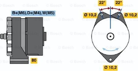 BOSCH 0 120 488 273 - Alternator autospares.lv