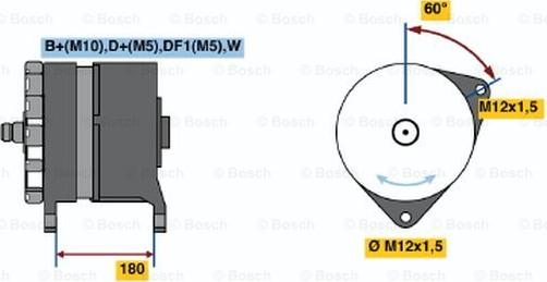 BOSCH 0 120 689 544 - Alternator autospares.lv