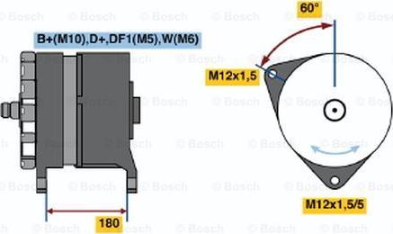 BOSCH 0 120 689 547 - Alternator autospares.lv