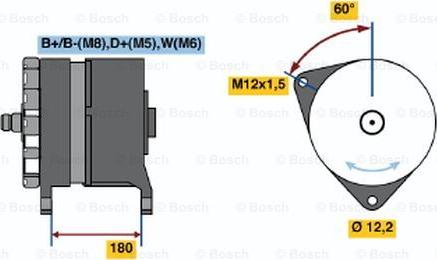 BOSCH 0 120 689 548 - Alternator autospares.lv