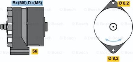 BOSCH 0 986 030 110 - Alternator autospares.lv