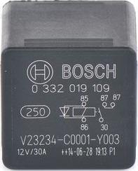 BOSCH 0 332 019 109 - Relay, main current autospares.lv