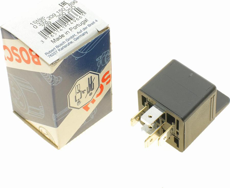 BOSCH 0 332 209 150 - Relay, cold start control autospares.lv