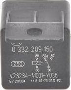 BOSCH 0 332 209 150 - Relay, cold start control autospares.lv