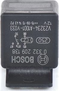 BOSCH 0 332 209 138 - Relay, main current autospares.lv