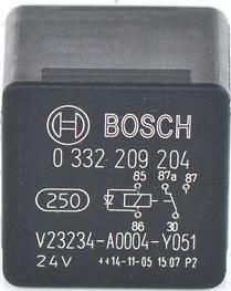 BOSCH 0 332 209 204 - Relay, main current autospares.lv