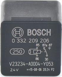 BOSCH 0 332 209 206 - Relay, ABS autospares.lv