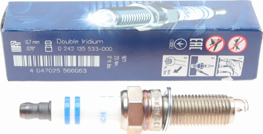 BOSCH 0 242 135 533 - Spark Plug autospares.lv