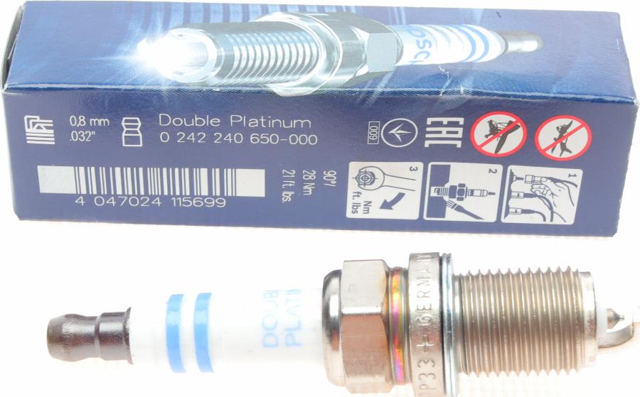 BOSCH 0 242 240 650 - Spark Plug autospares.lv