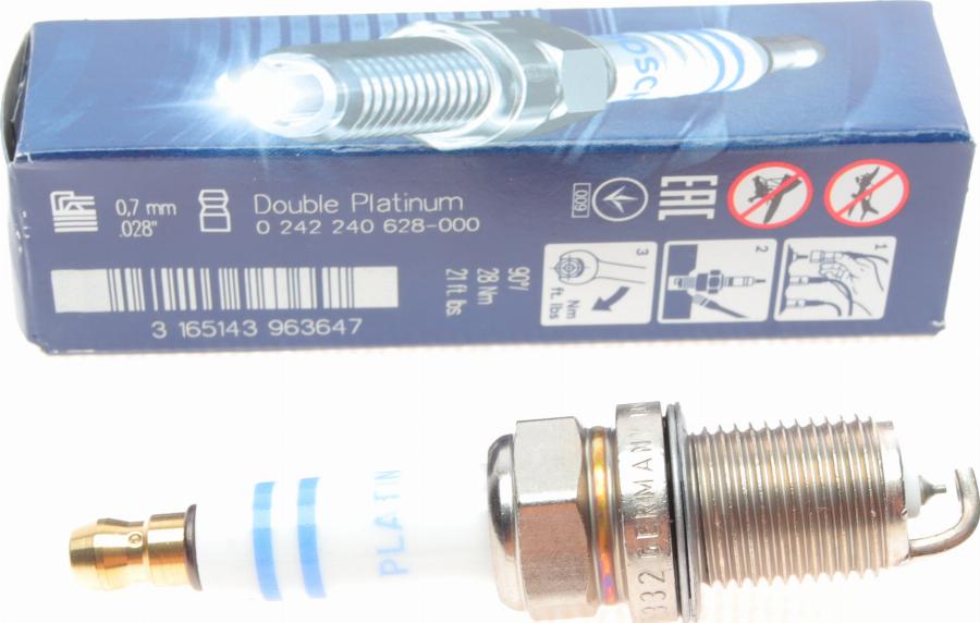 BOSCH 0 242 240 628 - Spark Plug autospares.lv