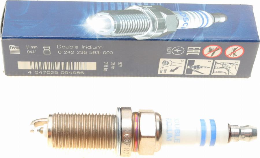 BOSCH 0 242 236 593 - Spark Plug autospares.lv