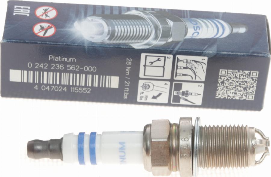 BOSCH 0 242 236 562 - Spark Plug autospares.lv