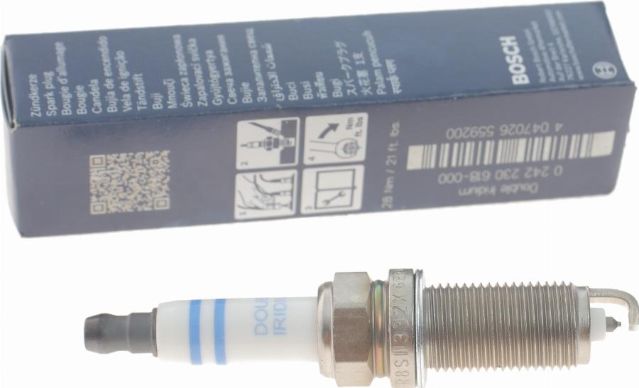 BOSCH 0 242 230 618 - Spark Plug autospares.lv