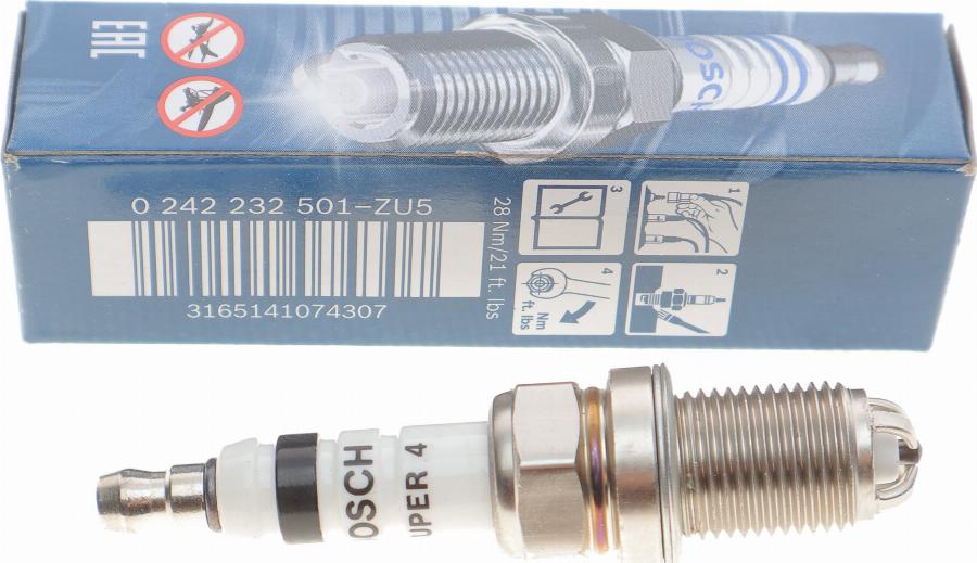 BOSCH 0 242 232 501 - Spark Plug autospares.lv