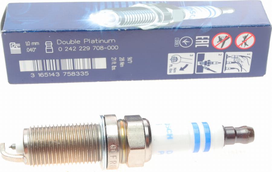 BOSCH 0 242 229 708 - Spark Plug autospares.lv