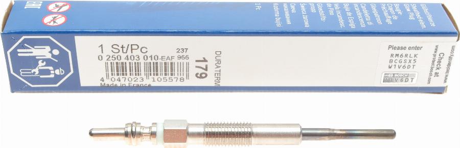 BOSCH 0 250 403 010 - Glow Plug autospares.lv