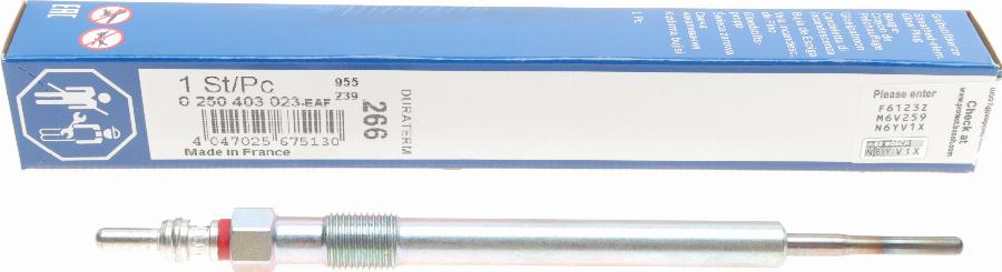 BOSCH 0 250 403 023 - Glow Plug autospares.lv