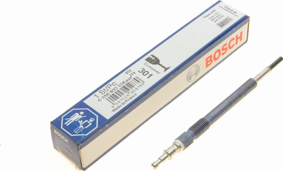 BOSCH 0 250 603 026 - Glow Plug autospares.lv