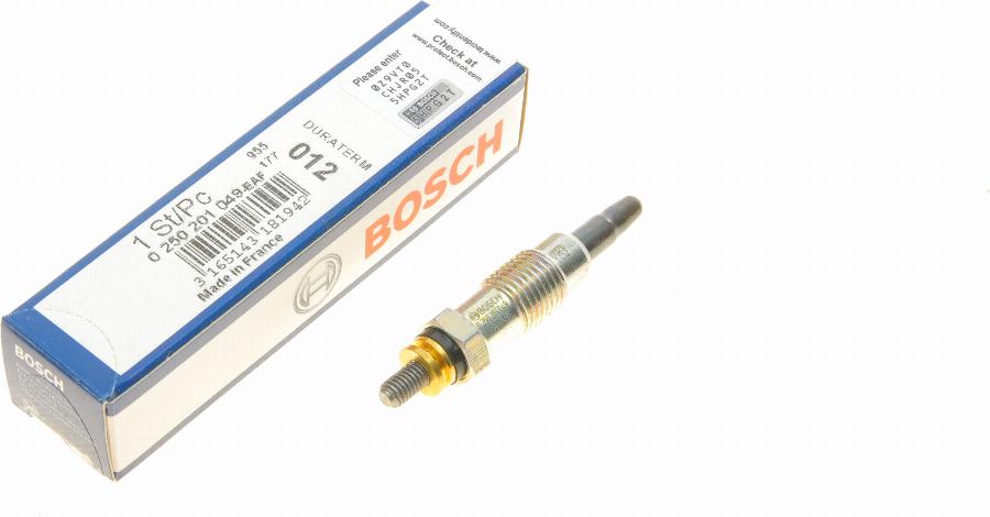 BOSCH 0 250 201 049 - Glow Plug autospares.lv