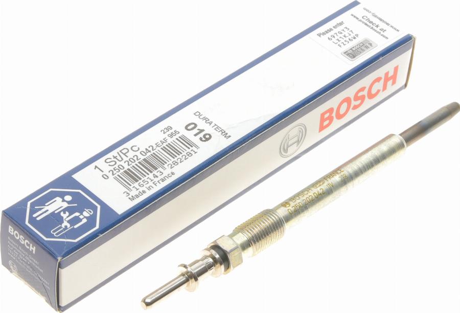 BOSCH 0 250 202 042 - Glow Plug autospares.lv