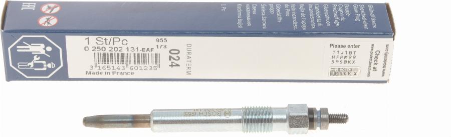 BOSCH 0 250 202 131 - Glow Plug autospares.lv