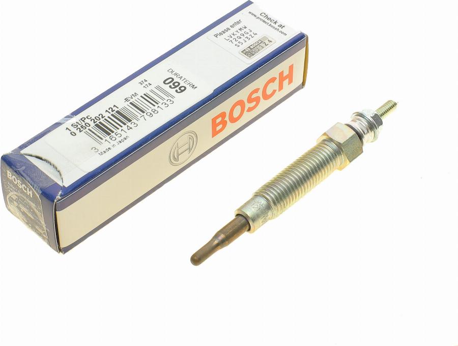 BOSCH 0 250 202 121 - Glow Plug autospares.lv