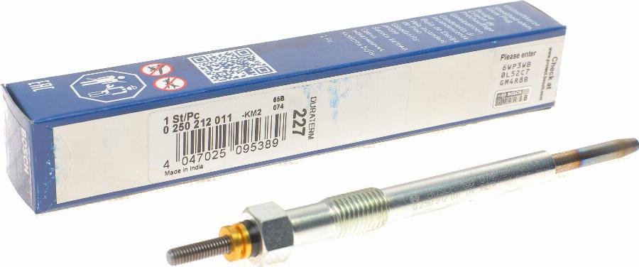 BOSCH 0 250 212 011 - Glow Plug autospares.lv