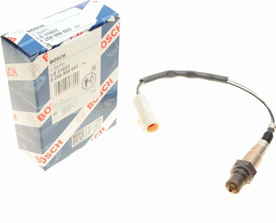 BOSCH 0 258 986 603 - Lambda Sensor autospares.lv