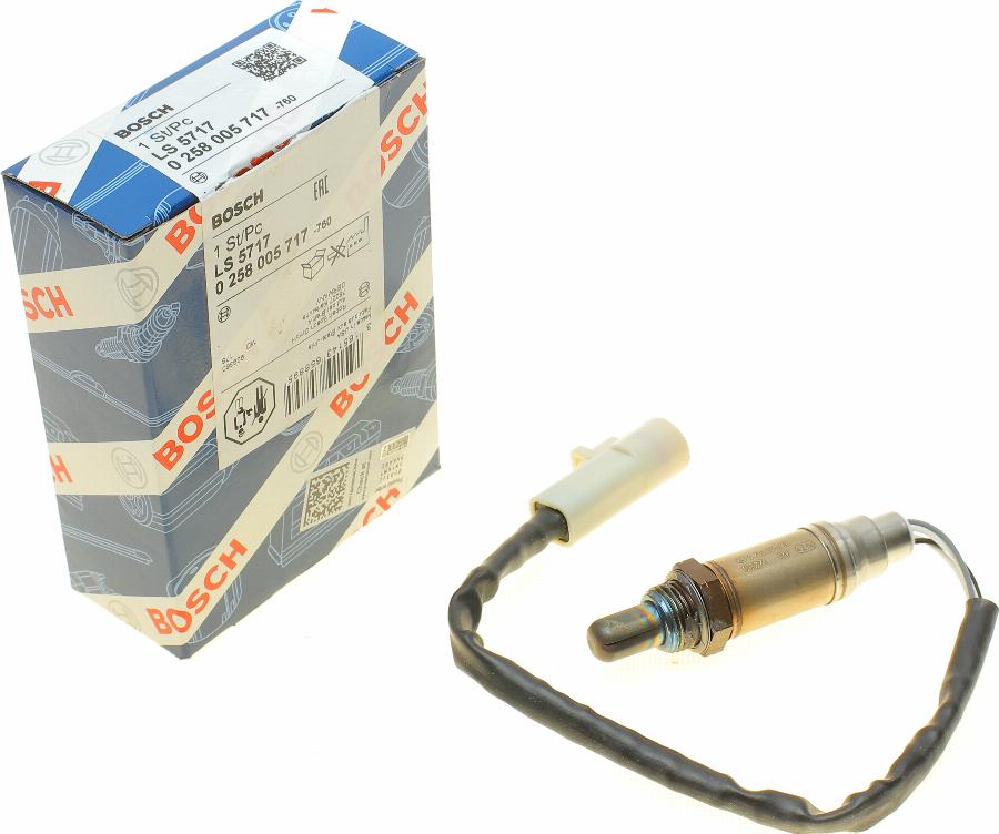 BOSCH 0 258 005 717 - Lambda Sensor autospares.lv