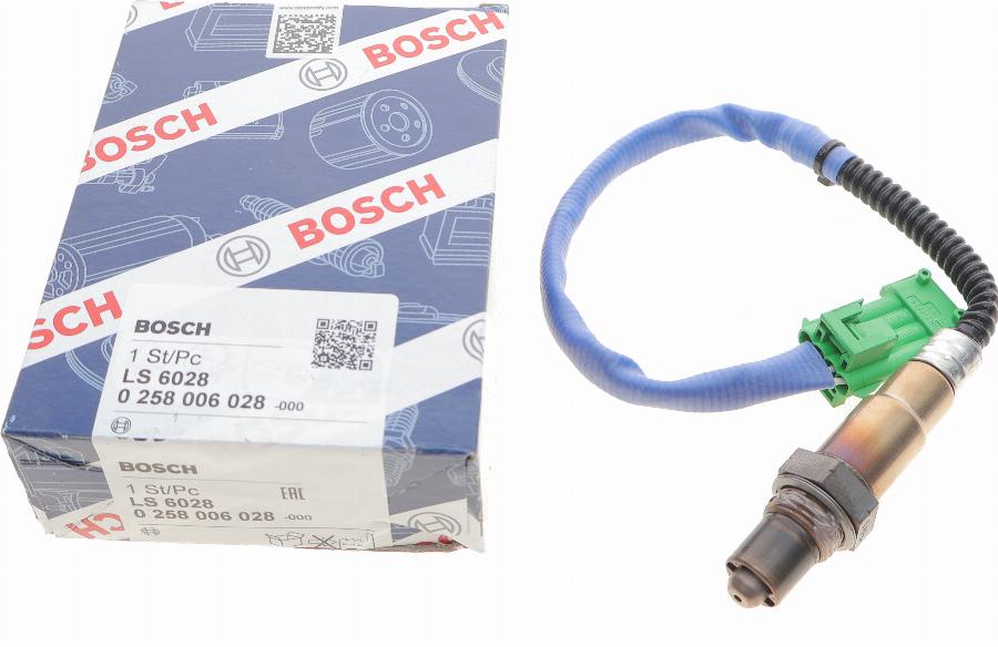 BOSCH 0 258 006 028 - Lambda Sensor autospares.lv