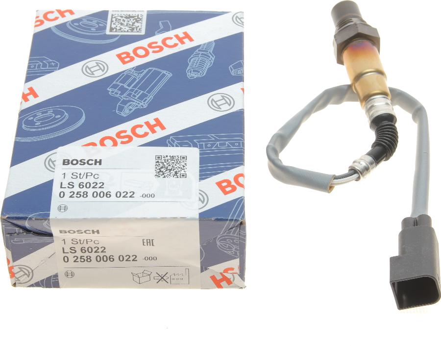 BOSCH 0 258 006 022 - Lambda Sensor autospares.lv