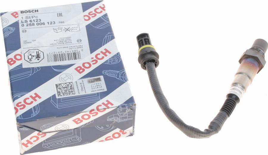 BOSCH 0 258 006 123 - Lambda Sensor autospares.lv