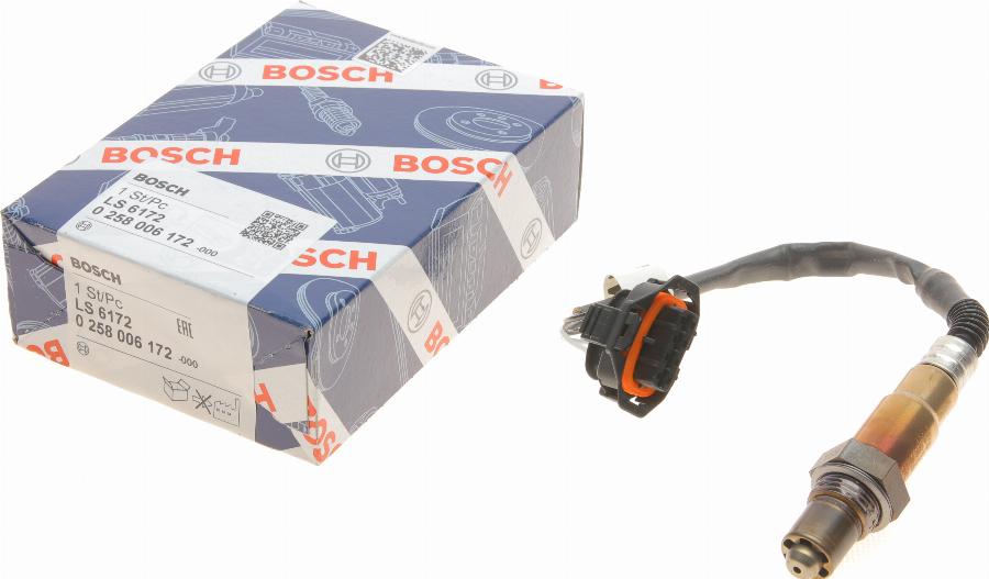 BOSCH 0 258 006 172 - Lambda Sensor autospares.lv