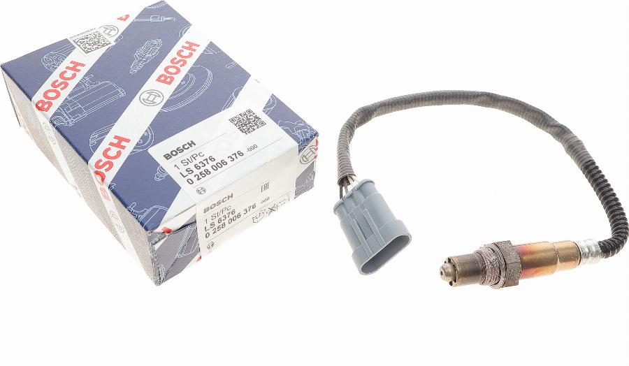 BOSCH 0 258 006 376 - Lambda Sensor autospares.lv