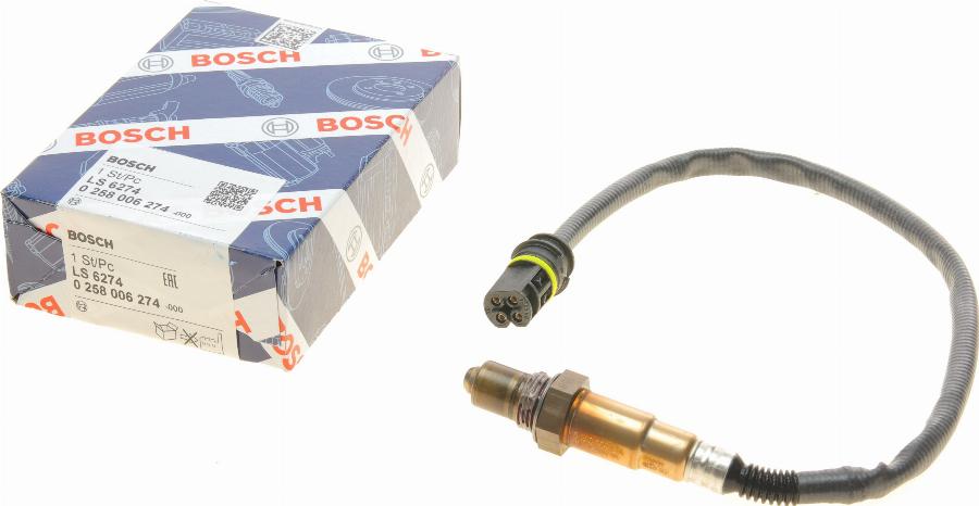 BOSCH 0 258 006 274 - Lambda Sensor autospares.lv