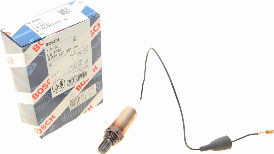 BOSCH 0 258 001 051 - Lambda Sensor autospares.lv