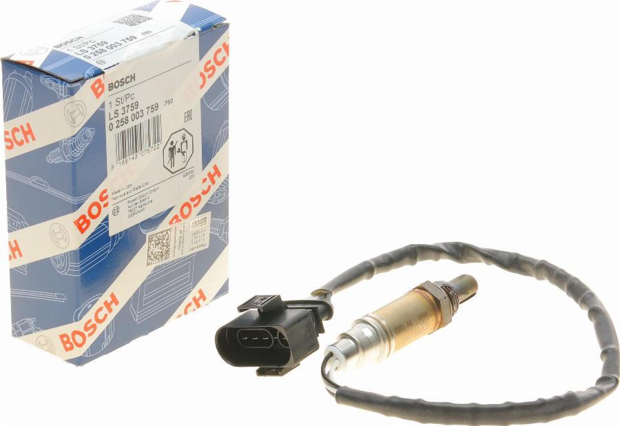 BOSCH 0 258 003 759 - Lambda Sensor autospares.lv