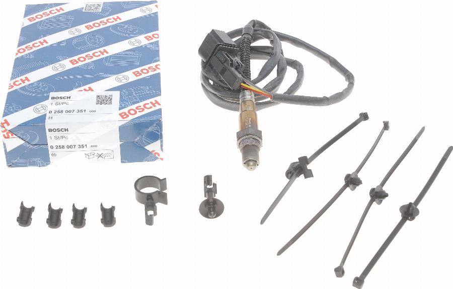 BOSCH 0 258 007 351 - Lambda Sensor autospares.lv